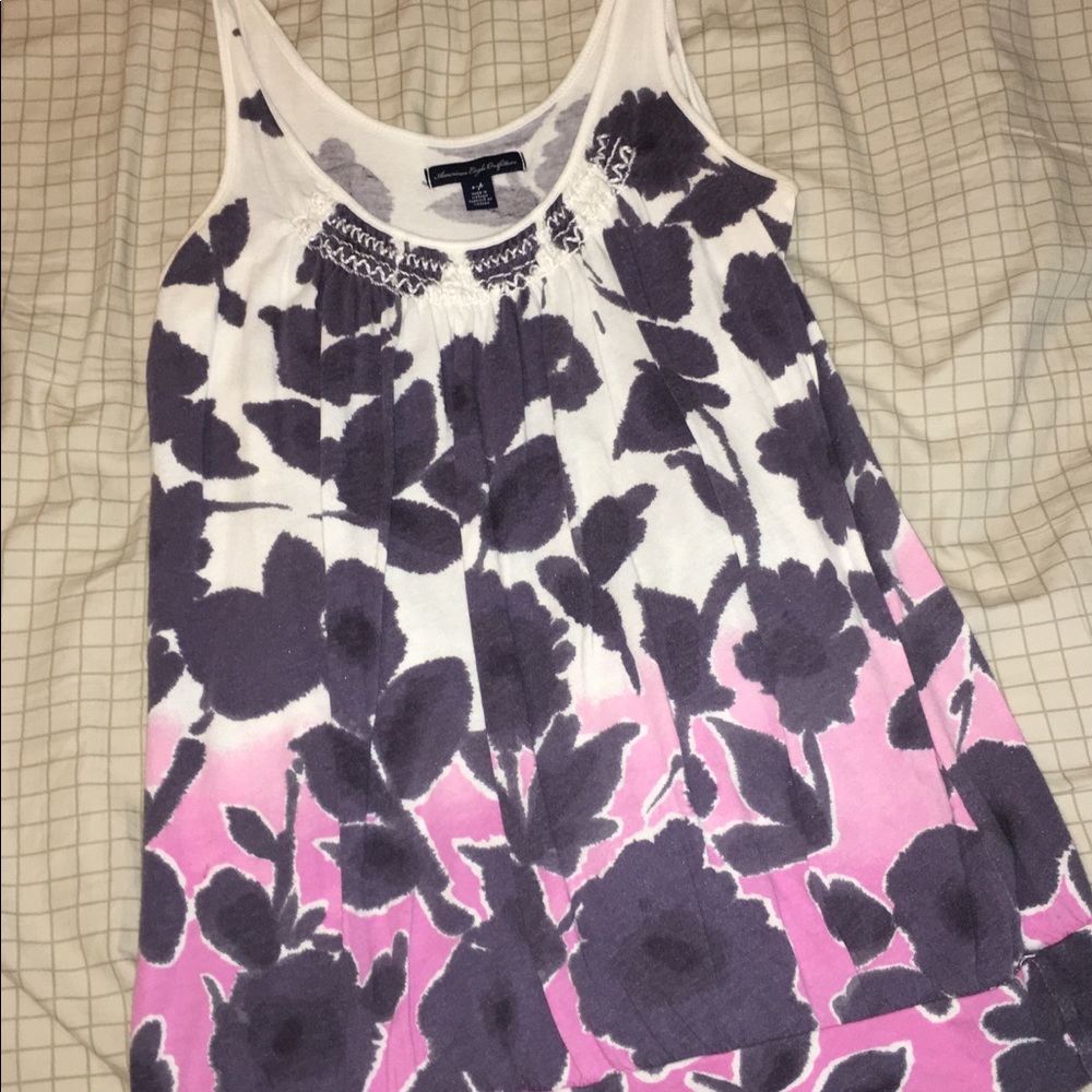 American eagle floral tank